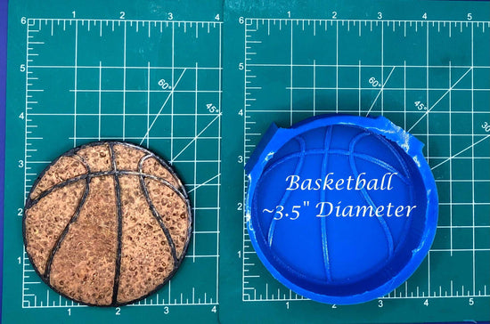 3.5" Sports Ball Tray - Silicone Freshie Mold - Silicone Mold