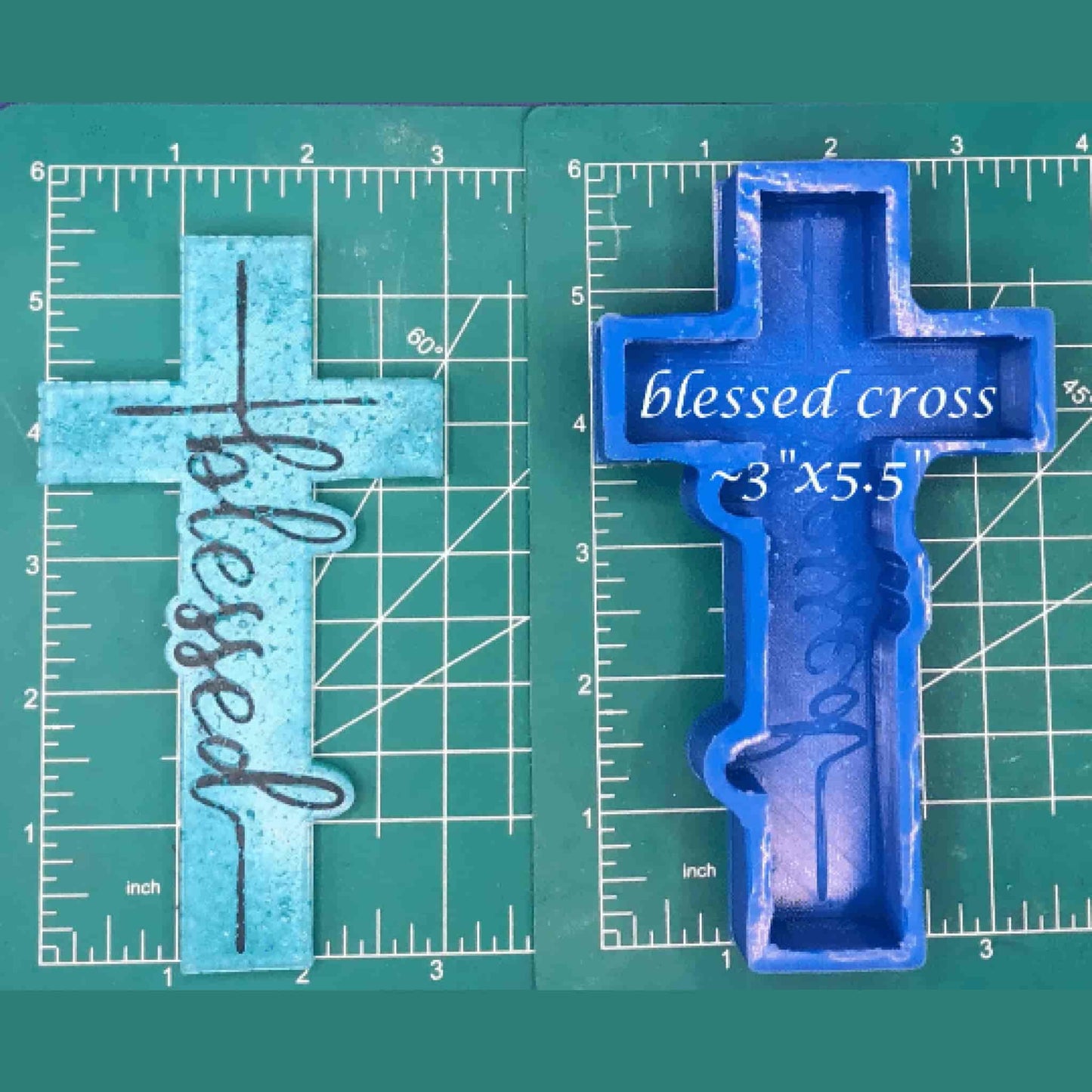 Blessed Cross - Silicone Freshie Mold