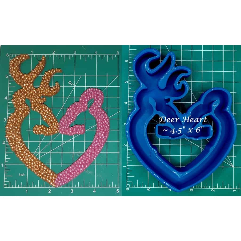 Deer Heart - Silicone Freshie Mold