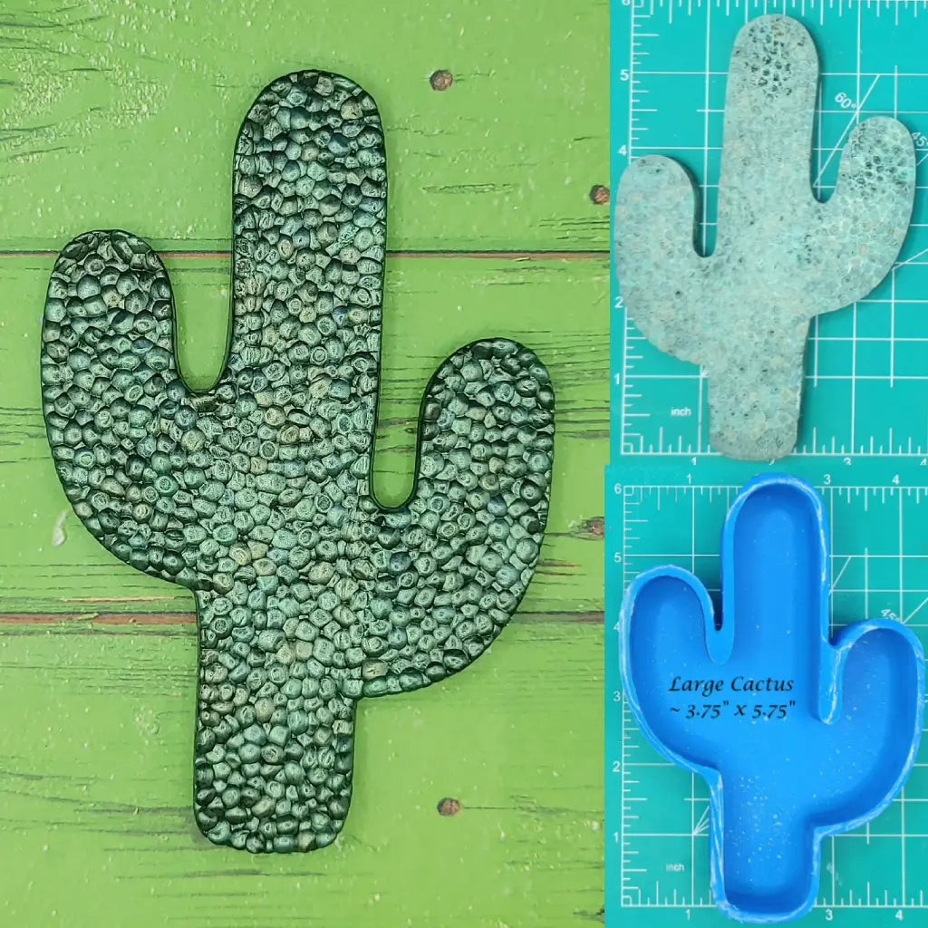 Large Thick Cactus - Silicone Freshie Mold - Michelle's Creations TX
