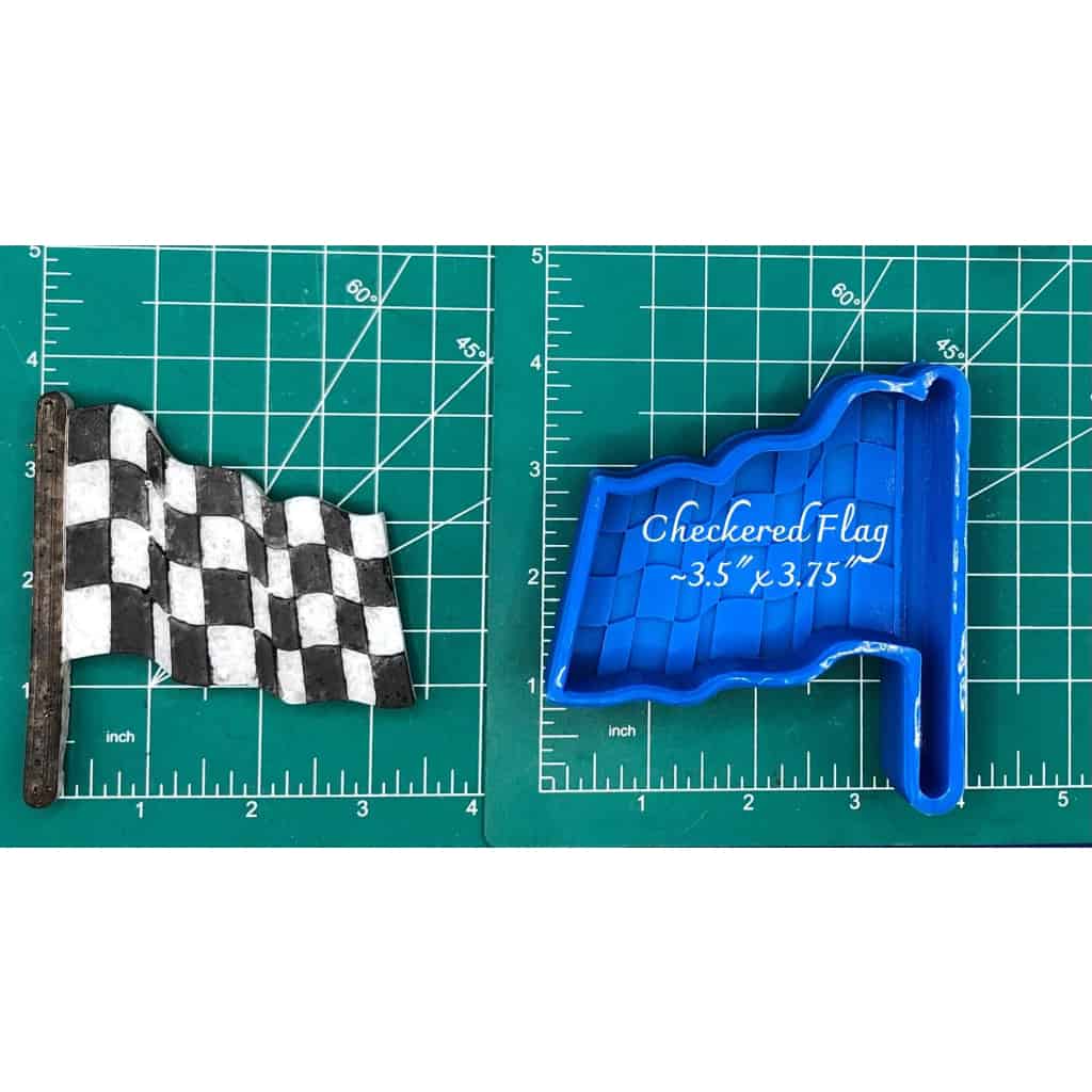 Checkered Flag - Silicone Freshie Mold