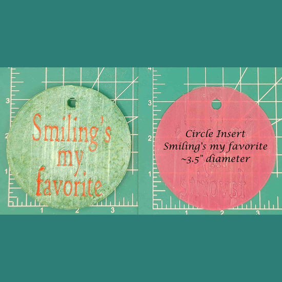 3.5" Circle Inserts - Christmas - Silicone Freshie Mold