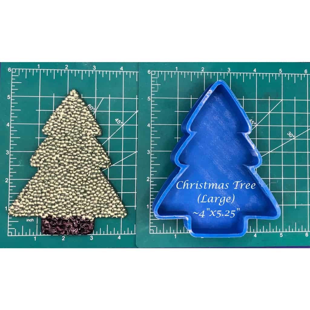 Christmas Tree (Rounded)- Silicone Freshie Mold - Silicone Mold