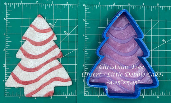 Christmas Tree (Rounded)- Silicone Freshie Mold - Silicone Mold