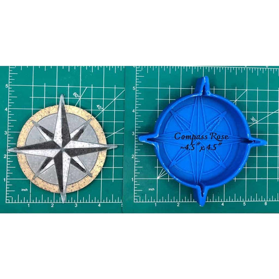 Compass Rose - Silicone Freshie Mold - Silicone Mold