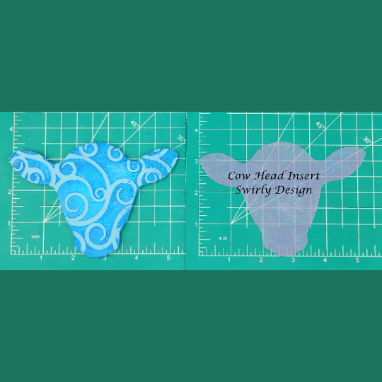 Cow Head Inserts - Silicone Freshie Mold