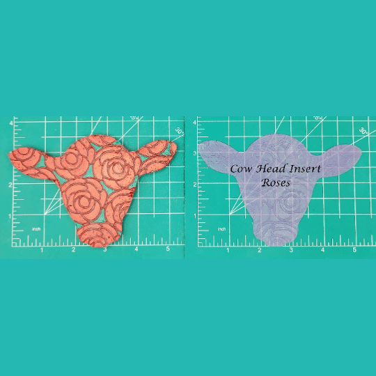 Cow Head Inserts - Silicone Freshie Mold