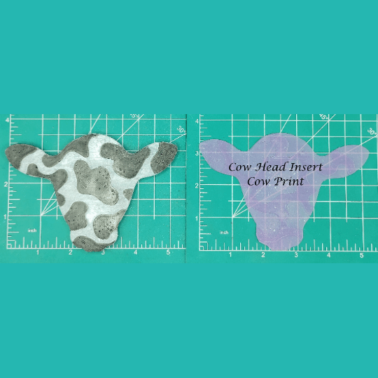 Cow Head Inserts - Silicone Freshie Mold - Michelle's Creations TX