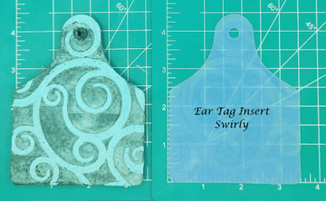 Cow Ear Tag Inserts - Silicone Freshie Mold