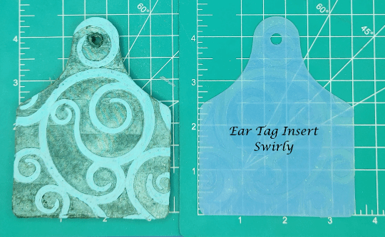 Cow Ear Tag Inserts - Silicone Freshie Mold - Silicone Mold