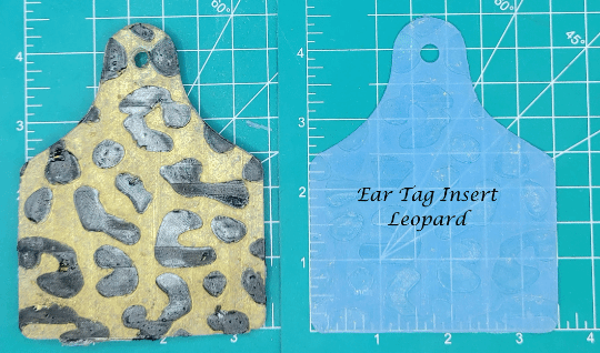 Cow Ear Tag Inserts - Silicone Freshie Mold - Silicone Mold