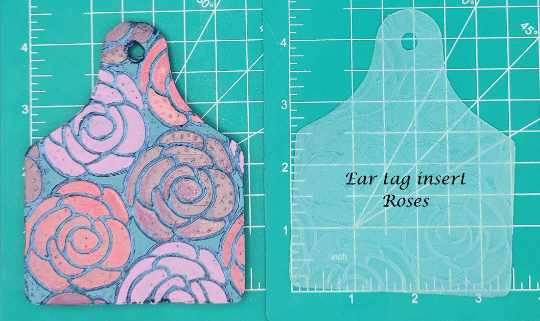Cow Ear Tag Inserts - Silicone Freshie Mold - Silicone Mold
