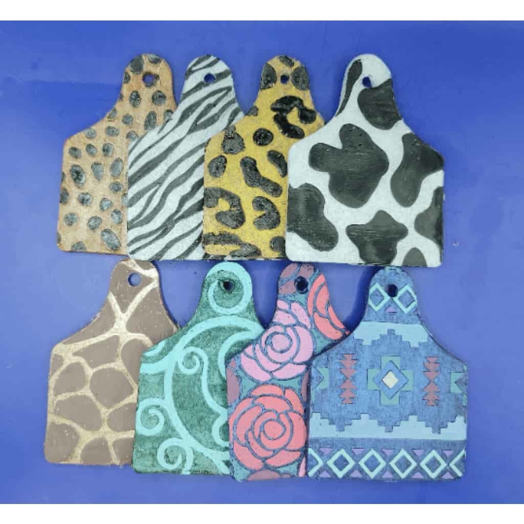 Cow Ear Tag Inserts - Silicone Freshie Mold