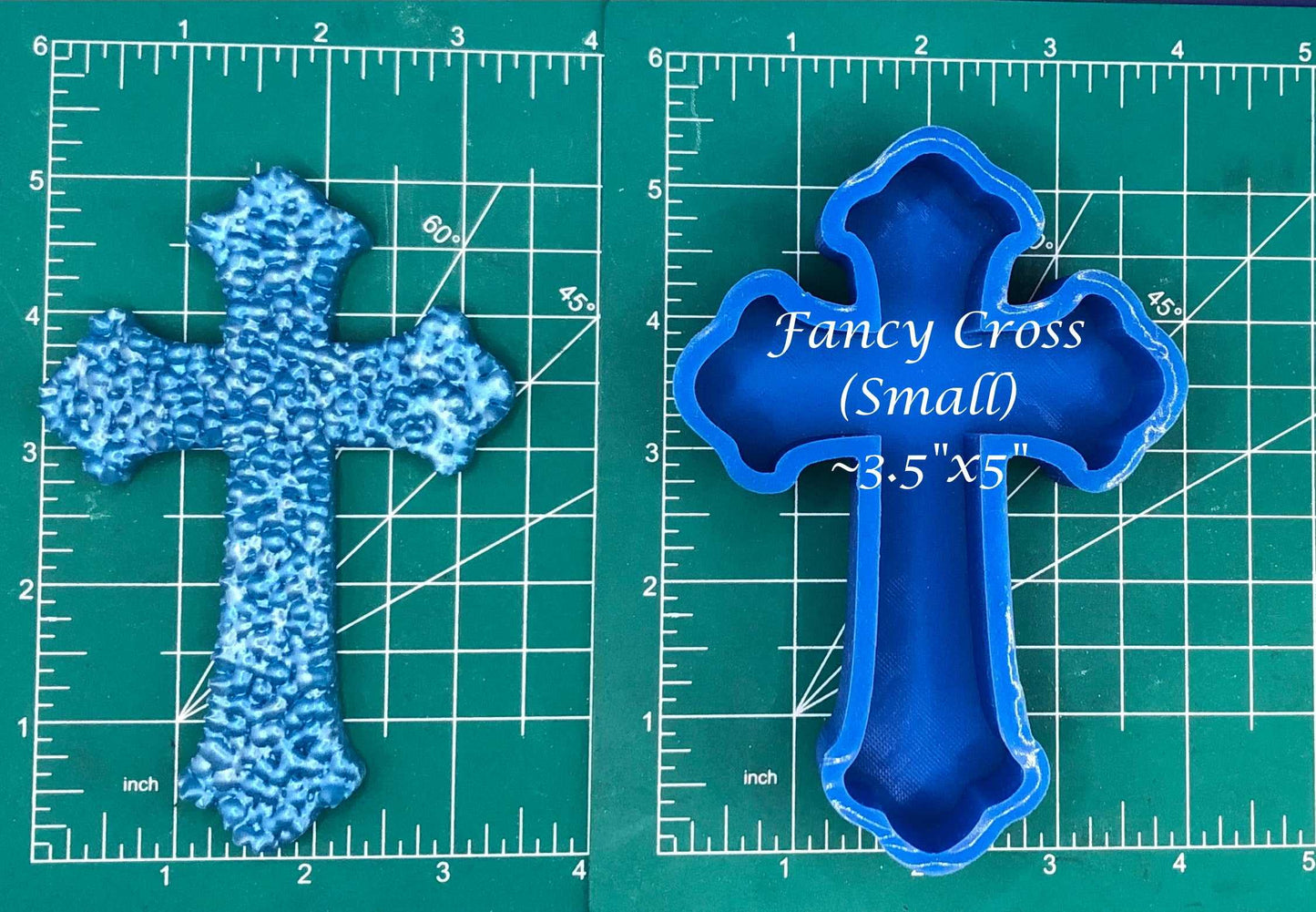 Fancy Cross - Silicone Freshie Mold - Silicone Mold
