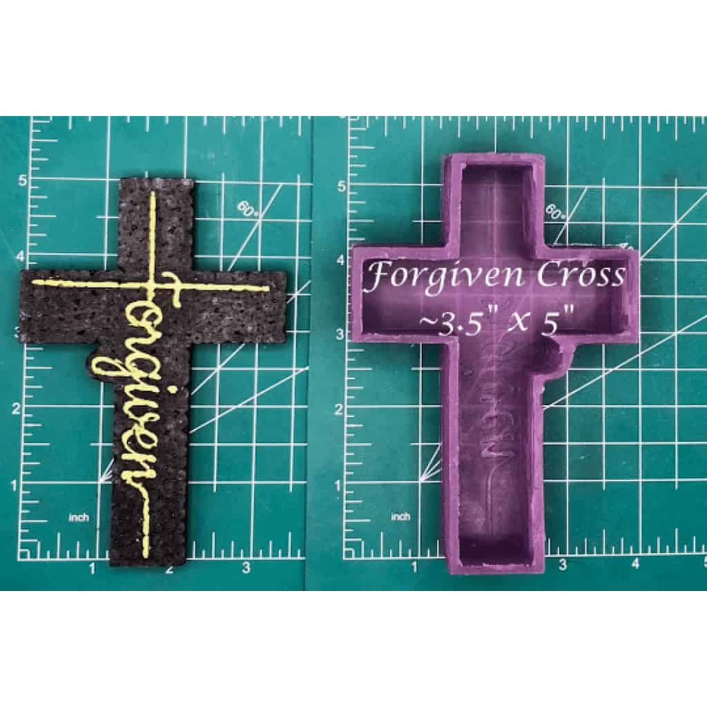 Forgiven Cross - Silicone Freshie Mold