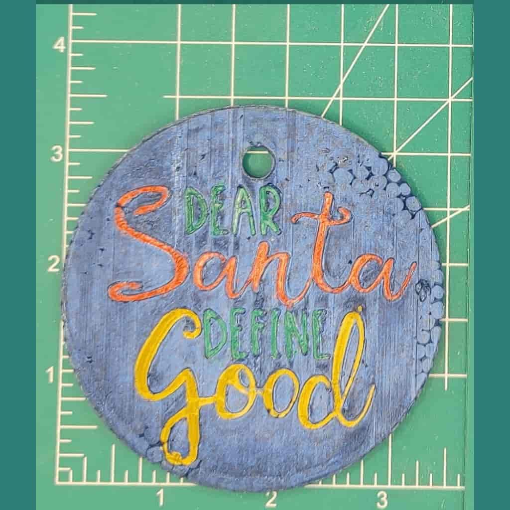 3.5" Circle Inserts - Christmas - Silicone Freshie Mold
