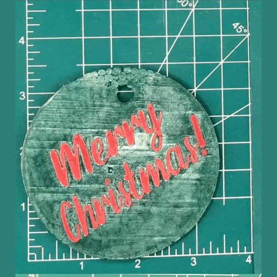 3.5" Circle Inserts - Christmas - Silicone Freshie Mold - Silicone Mold