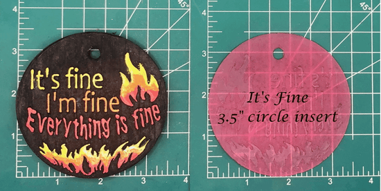 3.5" Circle Inserts - Quotes and Sayings - Silicone Freshie Mold