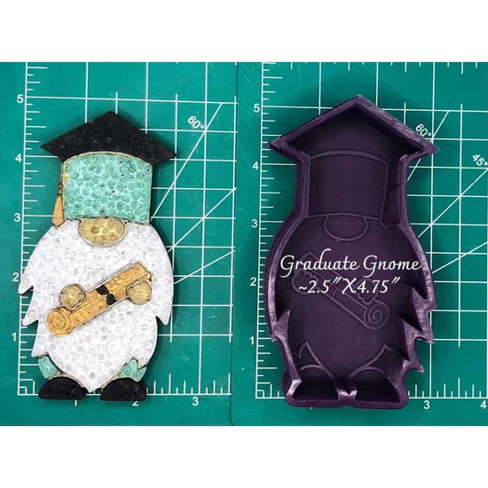 Graduate Gnome - Silicone Freshie Mold
