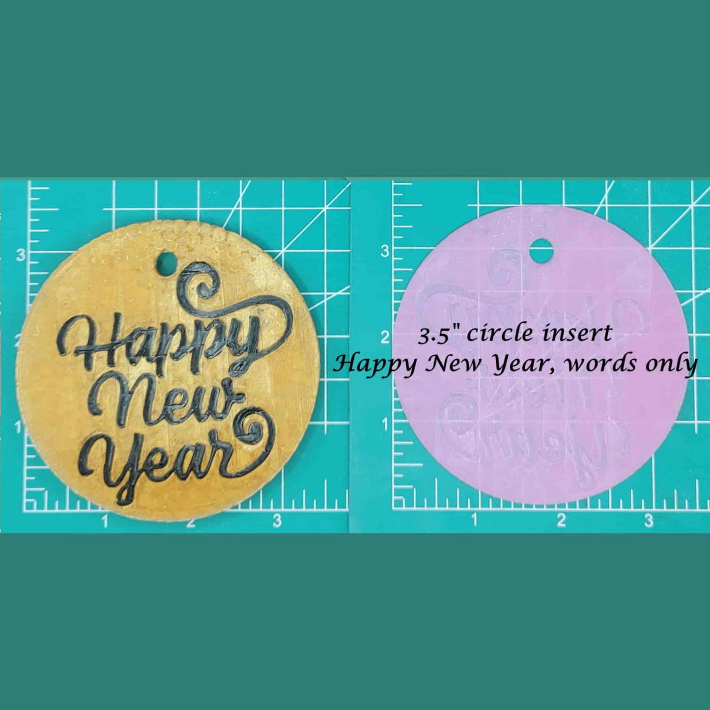 3.5" Circle Inserts - Holidays and Seasons - Silicone Freshie Mold