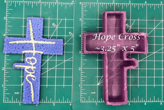Hope Cross - Silicone Freshie Mold - Silicone Mold