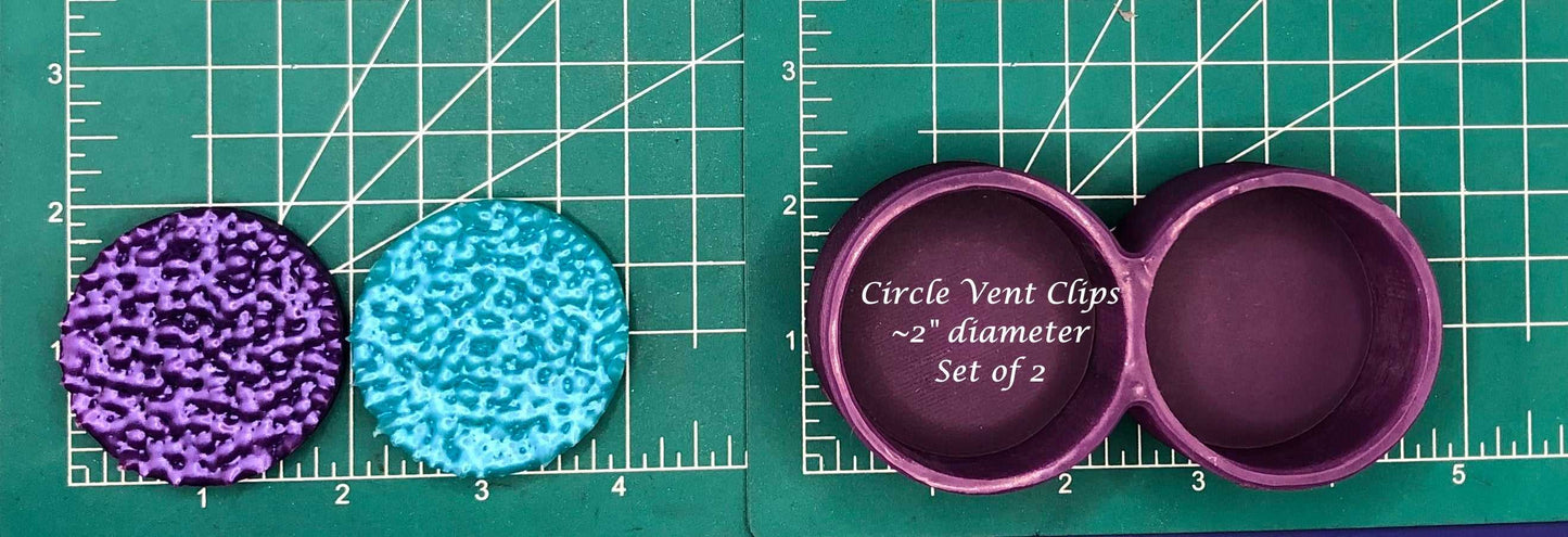 Circle Vent Clips - Silicone Freshie Molds - Silicone Mold
