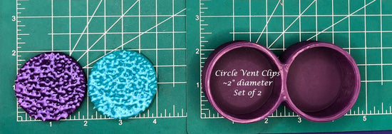 Circle Vent Clips - Silicone Freshie Molds - Silicone Mold