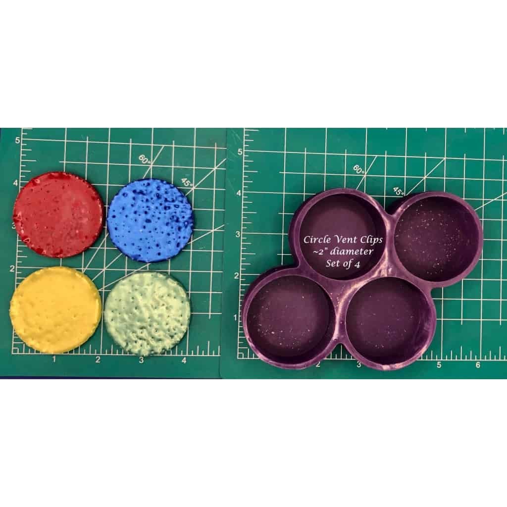 Vent Clip Circles - Silicone Freshie Molds