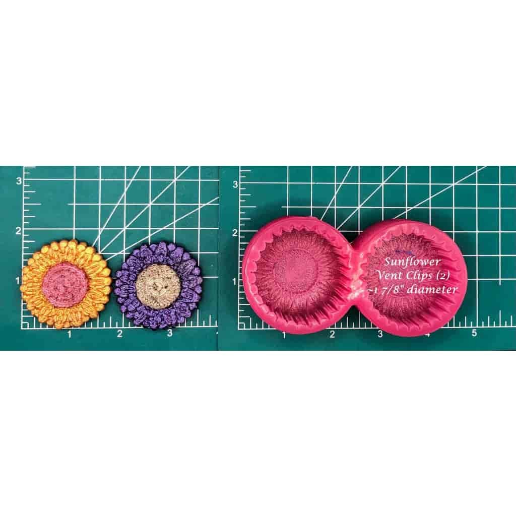 Sunflower Vent Clip tray Freshie Mold