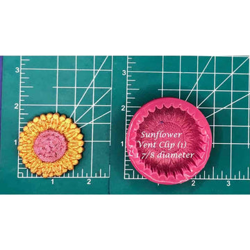 Sunflower Vent Clip tray Freshie Mold