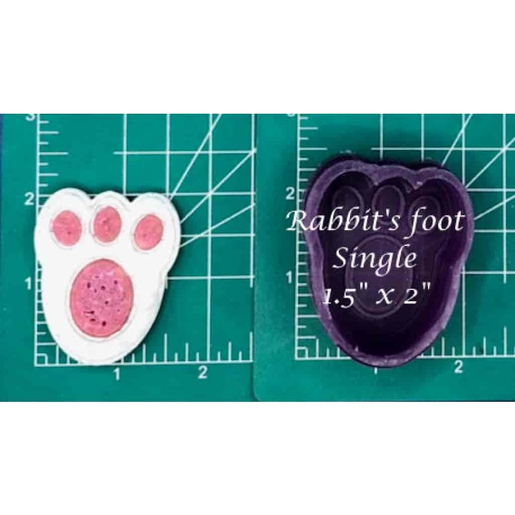Rabbit's Foot - Silicone freshie mold - Silicone Mold