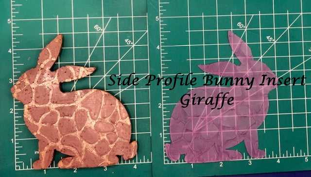 Easter Bunny Side Profile Inserts - Silicone Freshie Mold