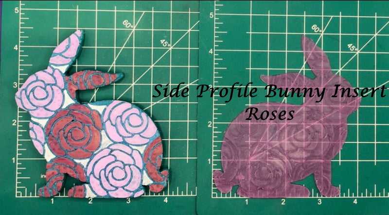 Easter Bunny Side Profile Inserts - Silicone Freshie Mold