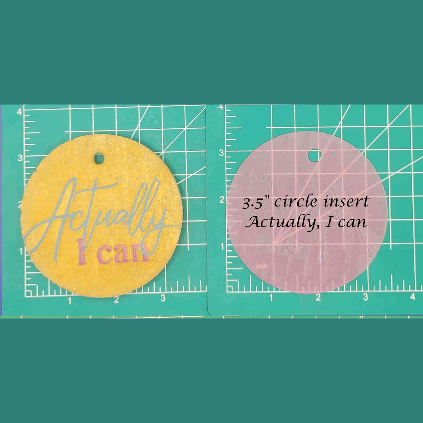 3.5" Circle Inserts - Quotes and Sayings - Silicone Freshie Mold