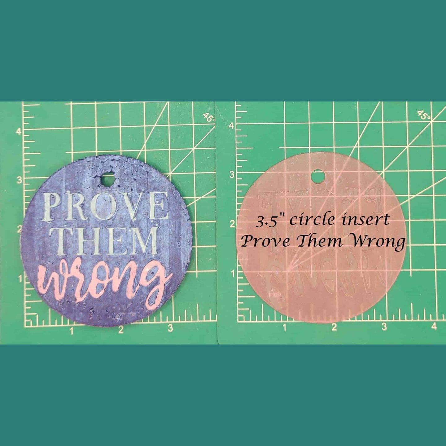 3.5" Circle Inserts - Quotes and Sayings - Silicone Freshie Mold