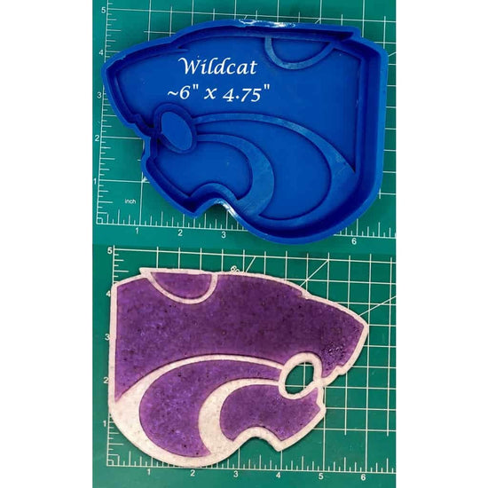 Wildcat Bobcat Cougar Panther Bearcat School Mascot- Silicone Freshie Mold