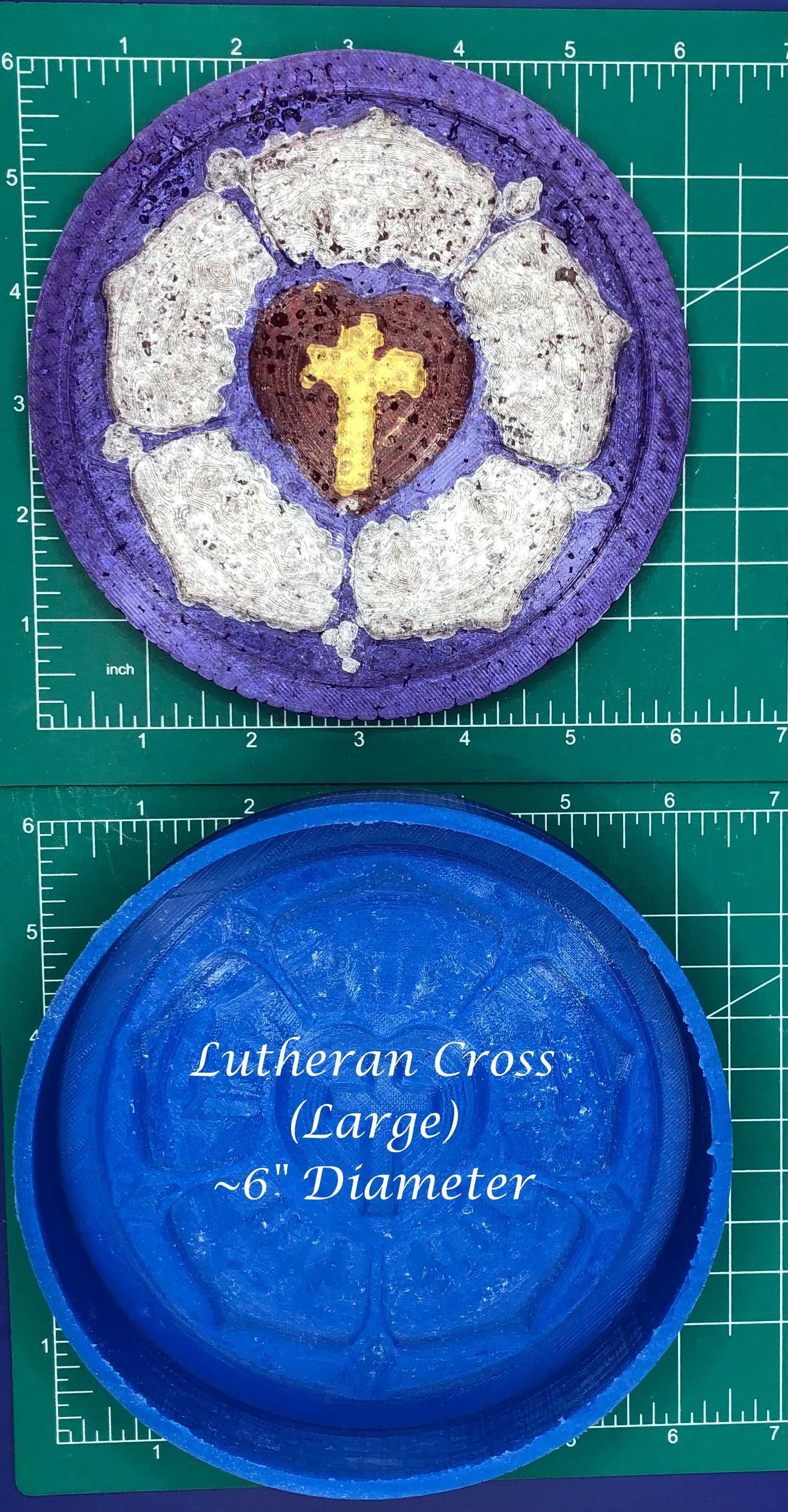 Lutheran Cross - Silicone Freshie Mold - Silicone Mold