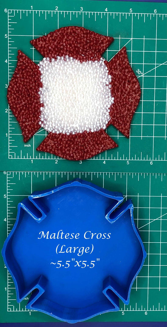 Maltese Cross - Silicone Freshie Mold - Silicone Mold