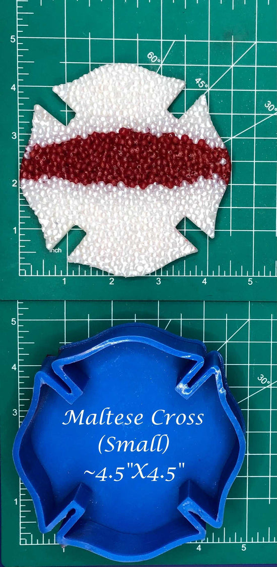 Maltese Cross - Silicone Freshie Mold - Silicone Mold