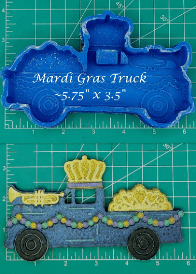 Mardi Gras Truck - Silicone Freshie Mold