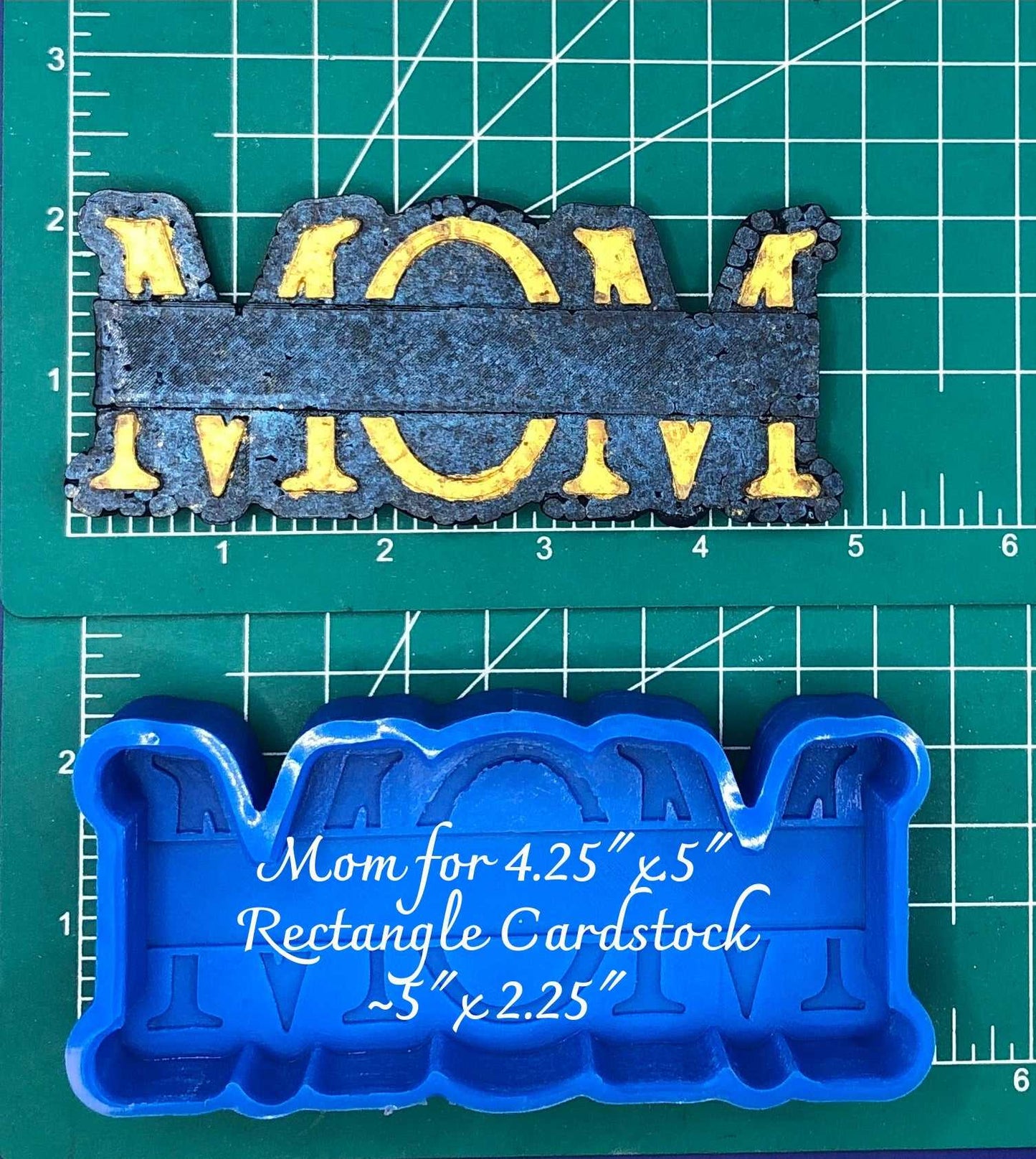 Mom for Rectangle Cardstock - Silicone Freshie Mold - Silicone Mold