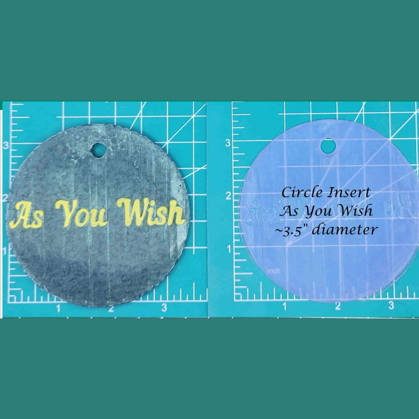 3.5" Circle Inserts - Quotes and Sayings - Silicone Freshie Mold