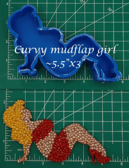 Mudflap Girl - Curvy - Silicone Freshie Mold