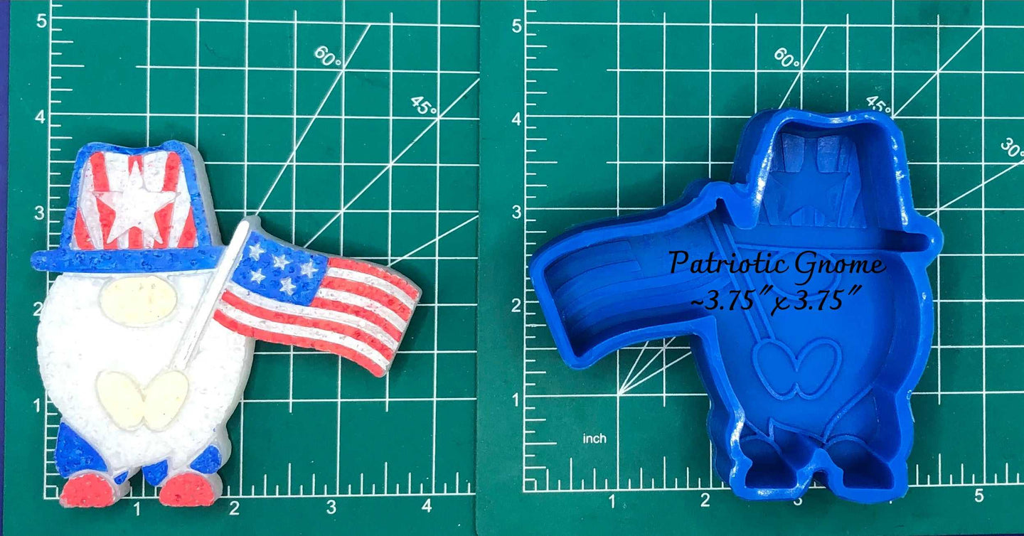 Patriotic Gnome - Silicone Freshie Mold