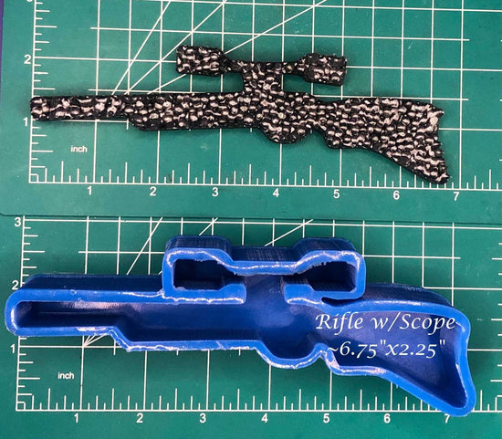 Rifle with Scope - Silicone freshie mold