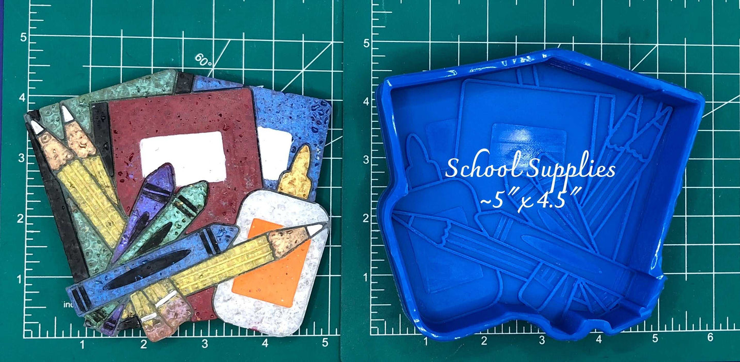 School Supplies - Silicone freshie mold - Silicone Mold