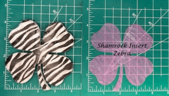 4 Leaf Clover or Shamrock Inserts - Silicone Freshie Mold