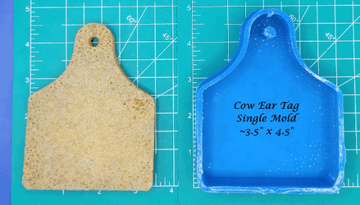 Cow Ear Tag Inserts - Silicone Freshie Mold