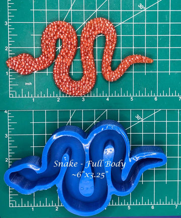 Snake - Full Body - Silicone freshie mold