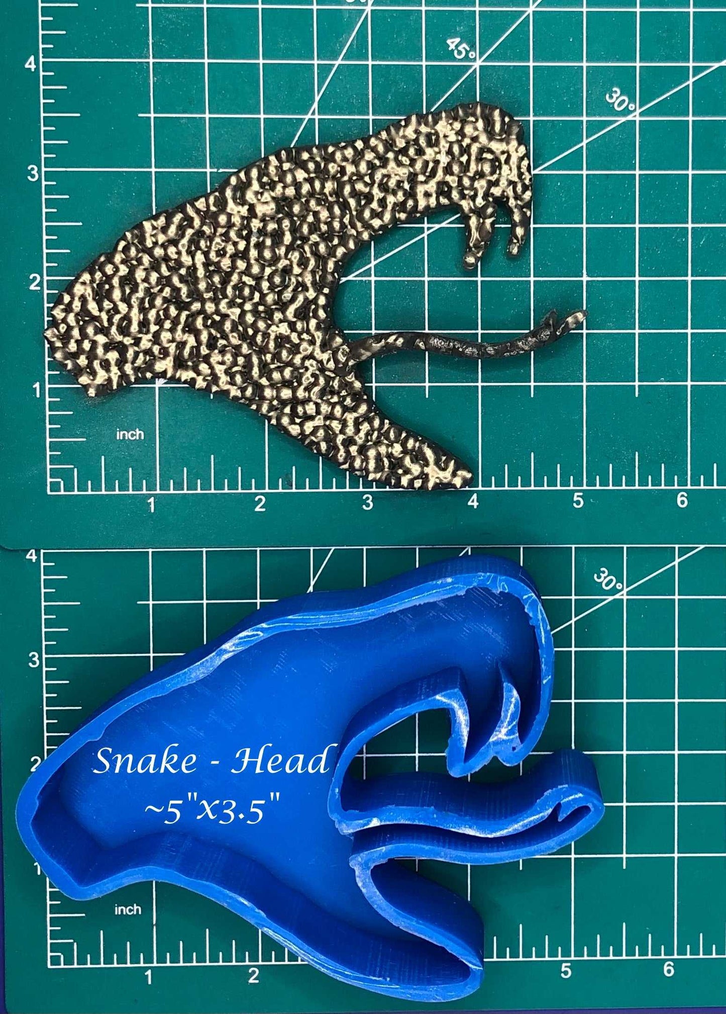 Snake Head - Silicone freshie mold - Silicone Mold